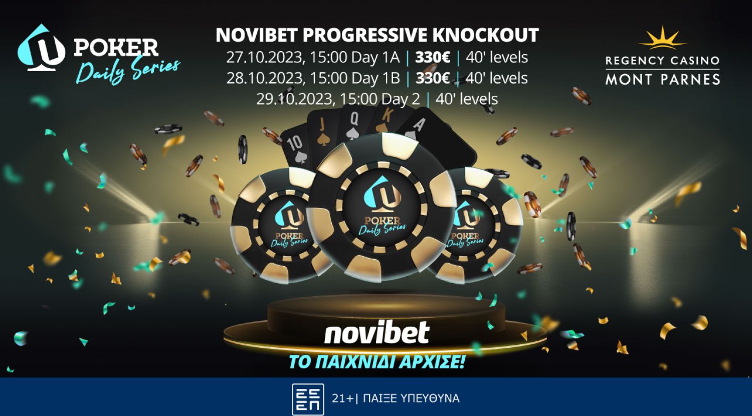 Έρχεται στο Mont Parnes το τουρνουά Live Poker «Novibet Progressive KO» – 6 θέσεις στα Online Satellites!